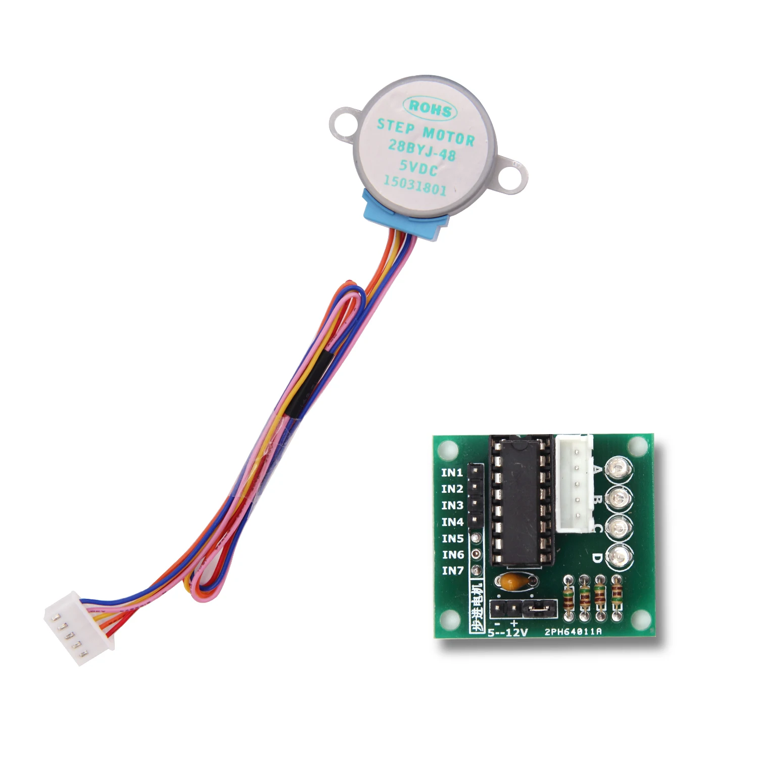 5 комплектов 28BYJ 48 ULN2003 5V шаговый двигатель + плата драйвера для