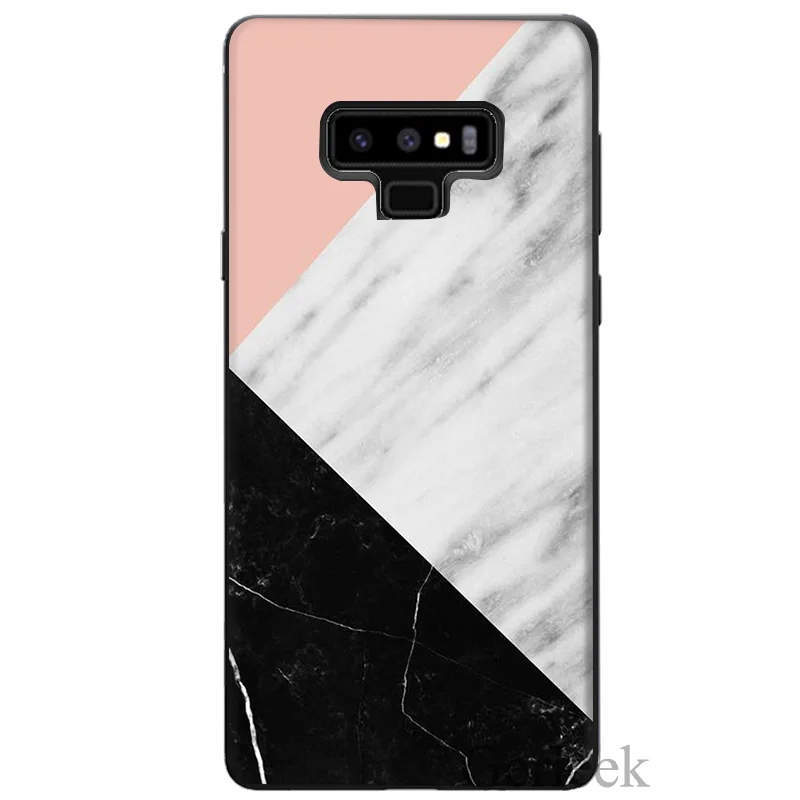 Чехол для телефона с розовым золотом и мрамором Galaxy A5 A6 Plus 2017 A8 2018 Note 8 9 | Мобильные