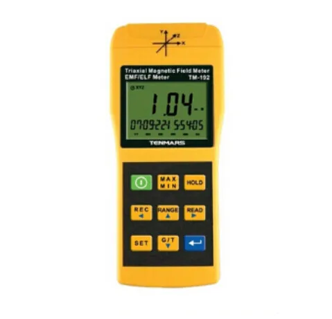 TM192 трехосевой Тройник гаусметр EMF ELF измеритель магнитных полей для Tenmars