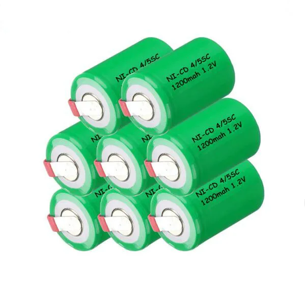 12 штук в партии! Полная мощность маленький размер батарея ni-cd 4/5sc 1200mah аккумулятор 1,2 v 4/5 подводная лодка c 1200 мАч-гидридных и никель-кадмиевых типов аккумуляторов батареи