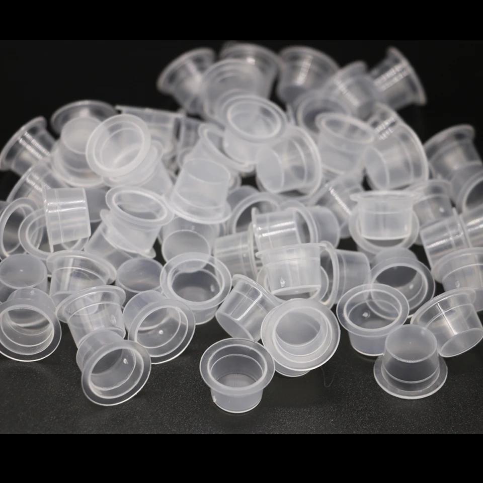 Одноразовые Большой пигментные чернила шапки с нижней 100 шт. Пластик базы