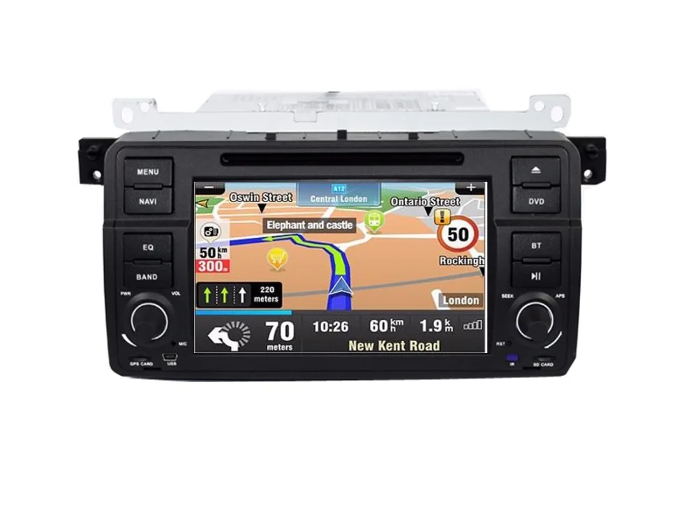 Автомобильный DVD плеер 7 дюймов HD 1024X600 Android 1 для BMW E46 M3 Wi Fi 4G GPS Bluetooth радио USB SD