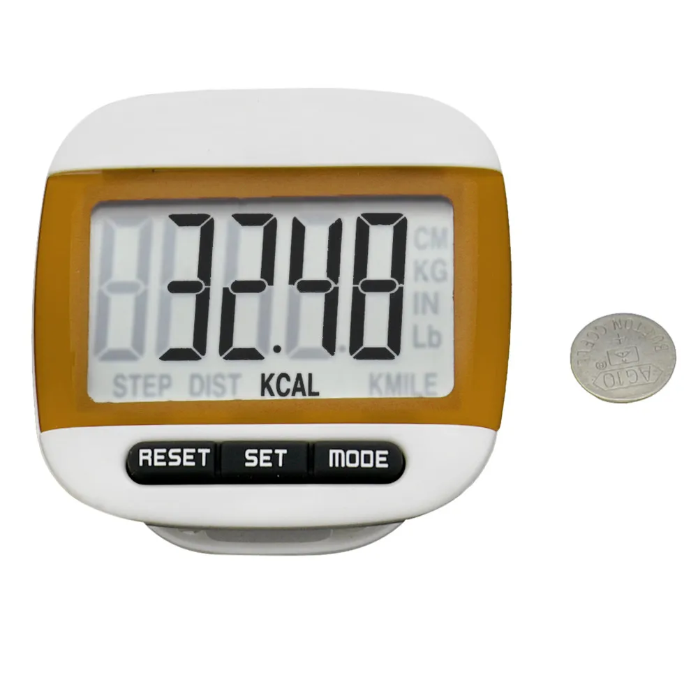 ЖК дисплей цифровой шаг шагомер счётчик каллорий во время ходьбы расстояние Run