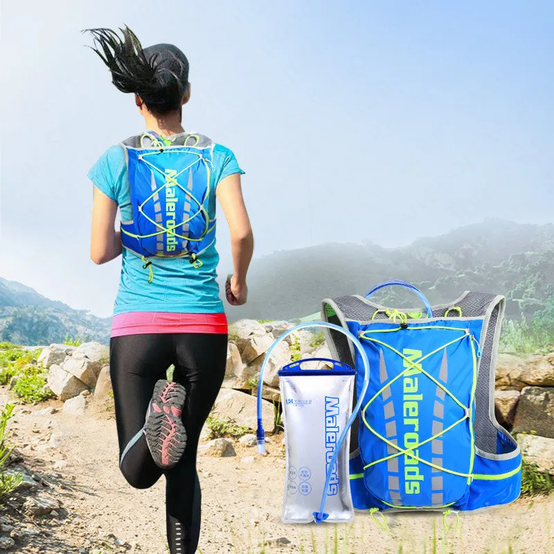 Maleroads уличные рюкзаки для бега 5L легкий марафон жилет сумка воды Сверхлегкий