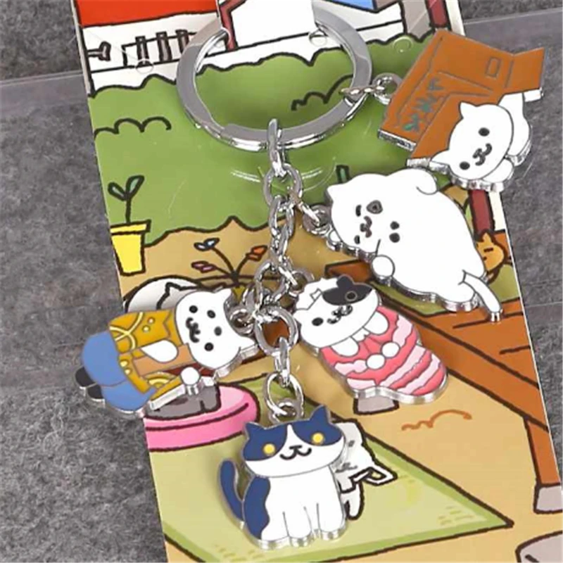 Игра Neko Atsume Kitty коллектор Tubbs Lexy металлический кулон брелок Очаровательная