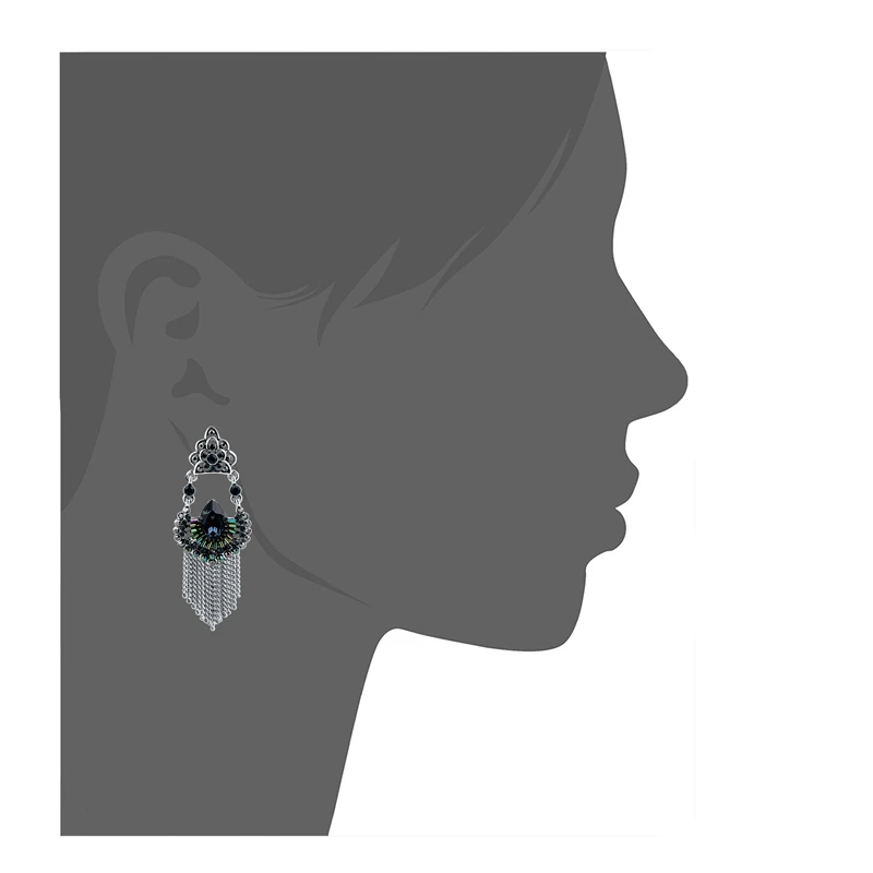 CHICVIE трендовые эффектные Висячие серьги для женщин серебристого цвета с