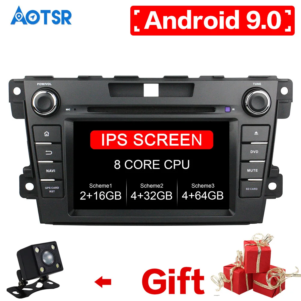 DPS Android 9 автомобиля GPS навигации для Mazda CX 7 2007 + Мультимедиа Авто обоих концах