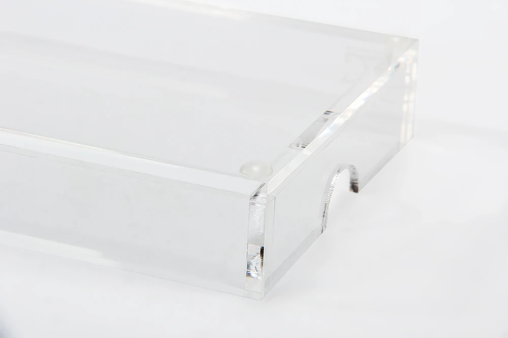 

Clear Acrylic desk organizer Memo Pad Note Holder office accessories