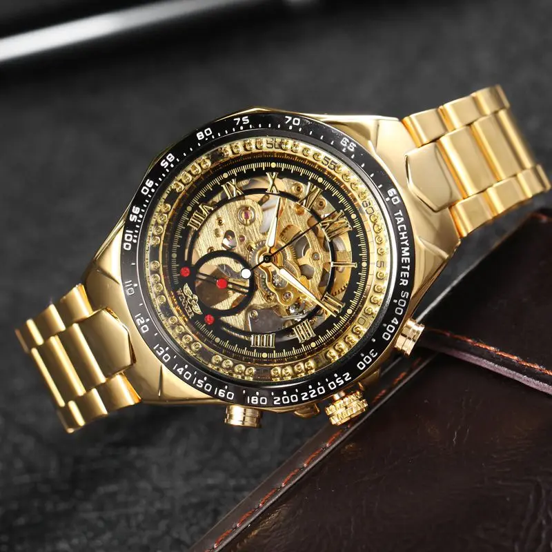 ПОБЕДИТЕЛЬ Мужские часы механические сталь автоматический Стильный