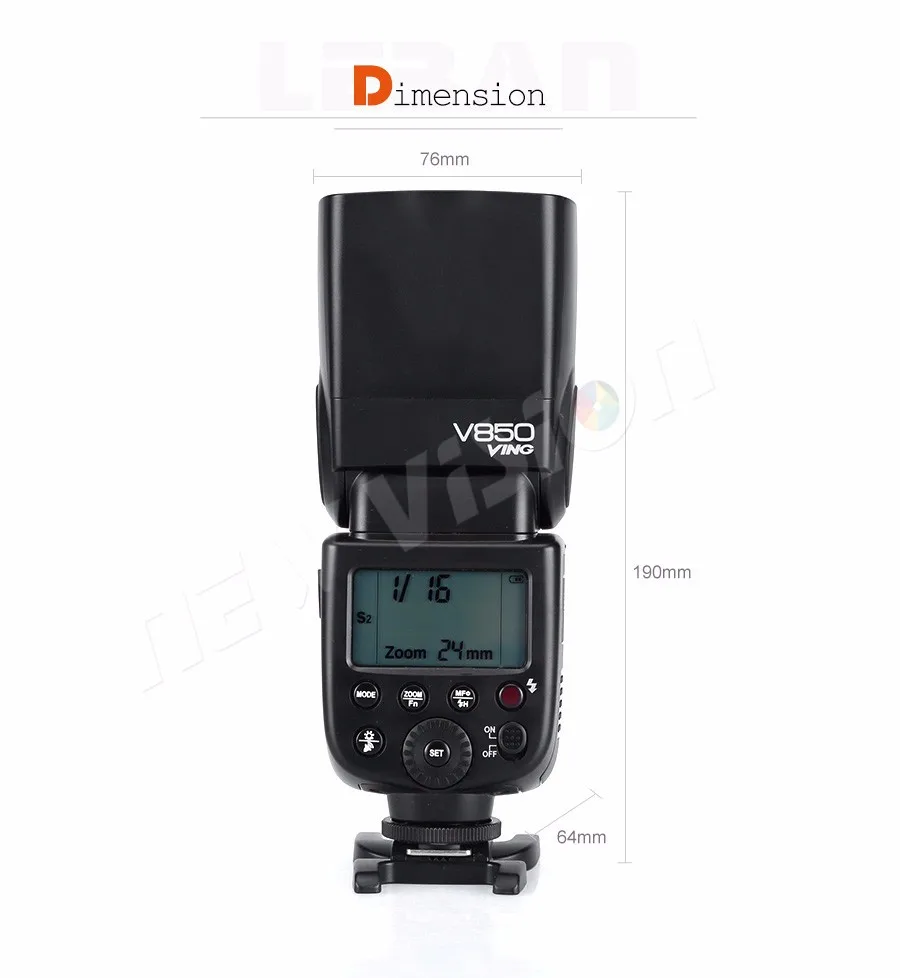 Godox V850 Speedlite Li-Ion ручная вспышка быстрая переработка заряда 1/8000s для Nikon D3100 D90 для Canon 60D 600D DSLR камеры