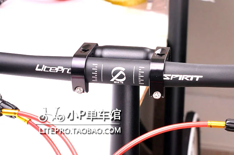 Litepro Алюминиевый CNC Складной велосипедный руль подъем руля BMX с двойным стержнем 25