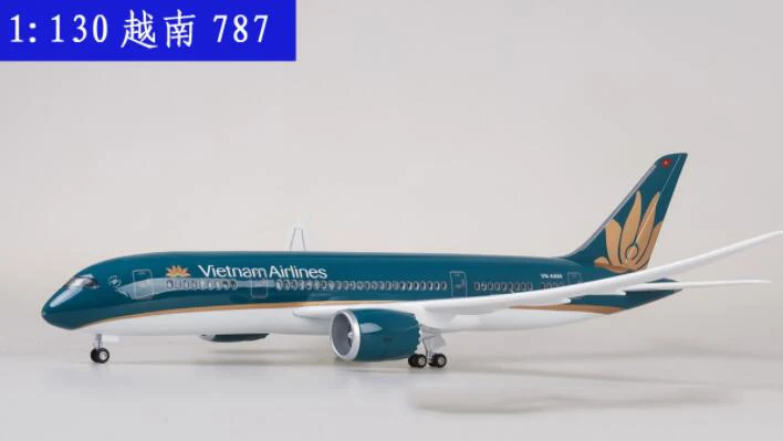 Около 43 см Boeing787 Airbus A380 самолет пластиковый Allory модель самолета EMIRATES ETIHAD QANTAS airфранция LUFTHANSA ANA AIRLINES - Цвет: Vietnam Airlines