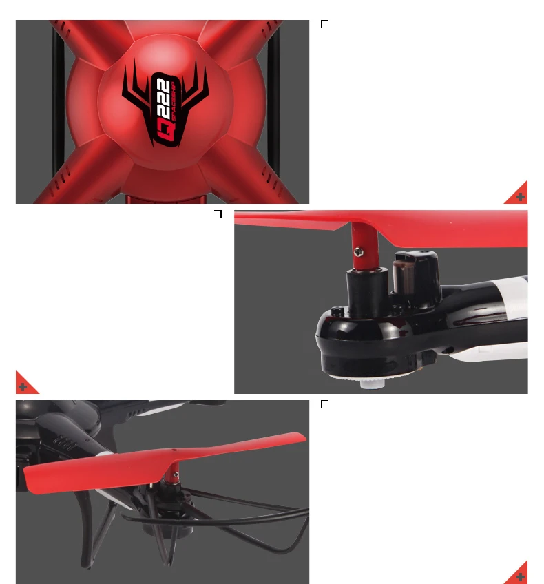 Квадрокоптер Wltoys Q222 2 4 ГГц канала 6 осей 3D Безголовый режим летательный аппарат