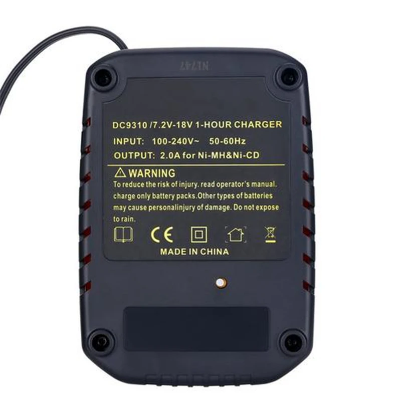 Зарядное устройство DEWALT для батарей DC9310 7 2 в 18 никель кадмиевая и NiMh батарея DW9057