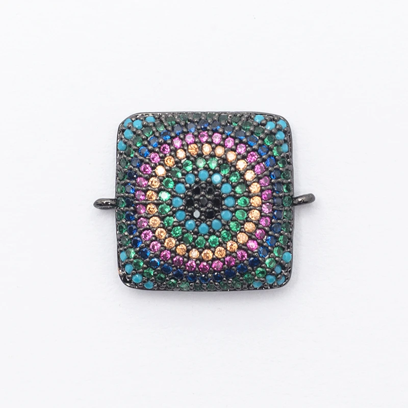 Роскошные микро проложить CZ Кристалл циркония бренд площадь сглаза ювелирных