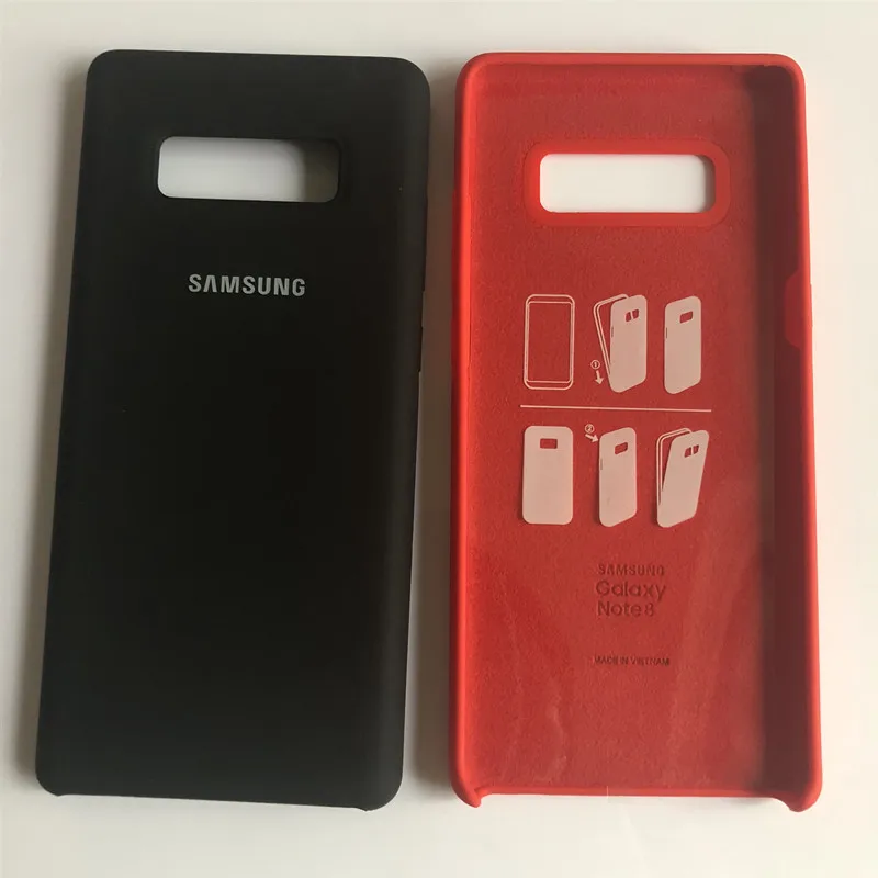 samsung galaxy note 8 жидкий силиконовый чехол шелковистый мягкий на ощупь защитный чехол для galaxy note 8 Упаковка