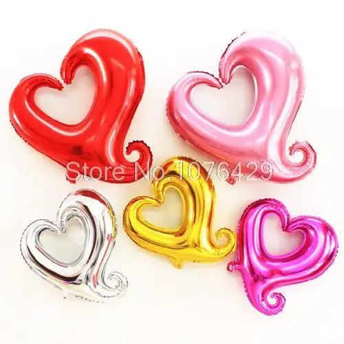 1 шт 36 дюймовый крюк сердце любовь шарики из фольги разных форм для свадьбы KTV