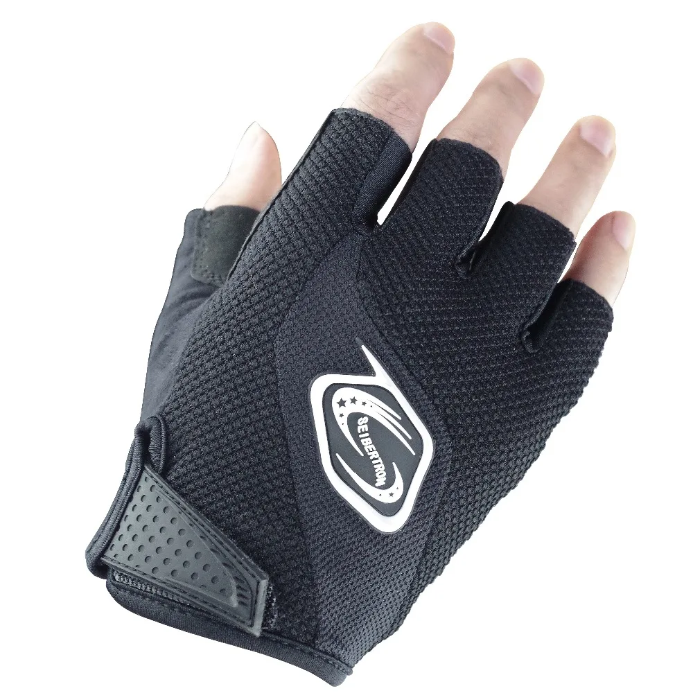 Seibertron мужские/женские перчатки без пальцев для езды на велосипеде MTB шоссейных