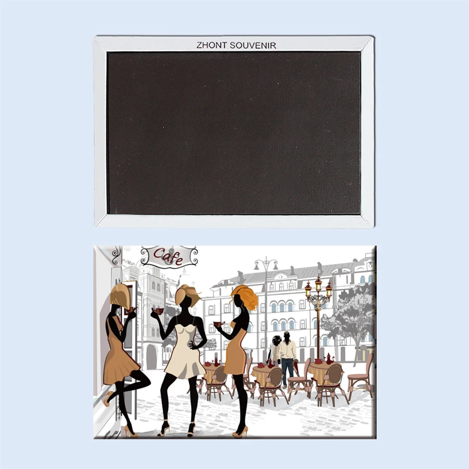 Kafe parizh город ulica doma Paris сувенирные магниты для холодильника 22198|magnet souvenirs|fridge magnet