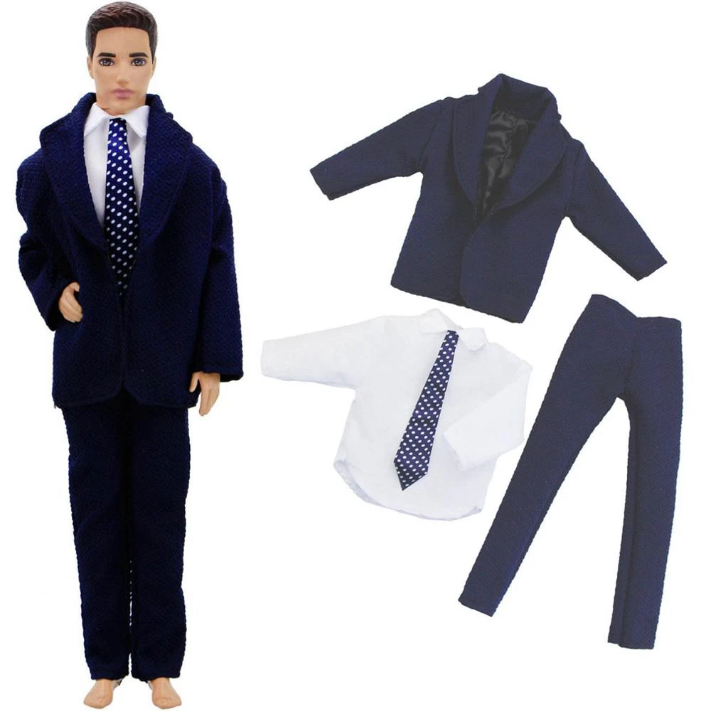 clothes 4 Кукла ручной работы аксессуары для мужчин наряд рубашки+ пальто+ брюки галстук бабочка формальный костюм смокинг Обувь Одежда для Барби Кен Кукла игрушка - Цвет: clothes 4