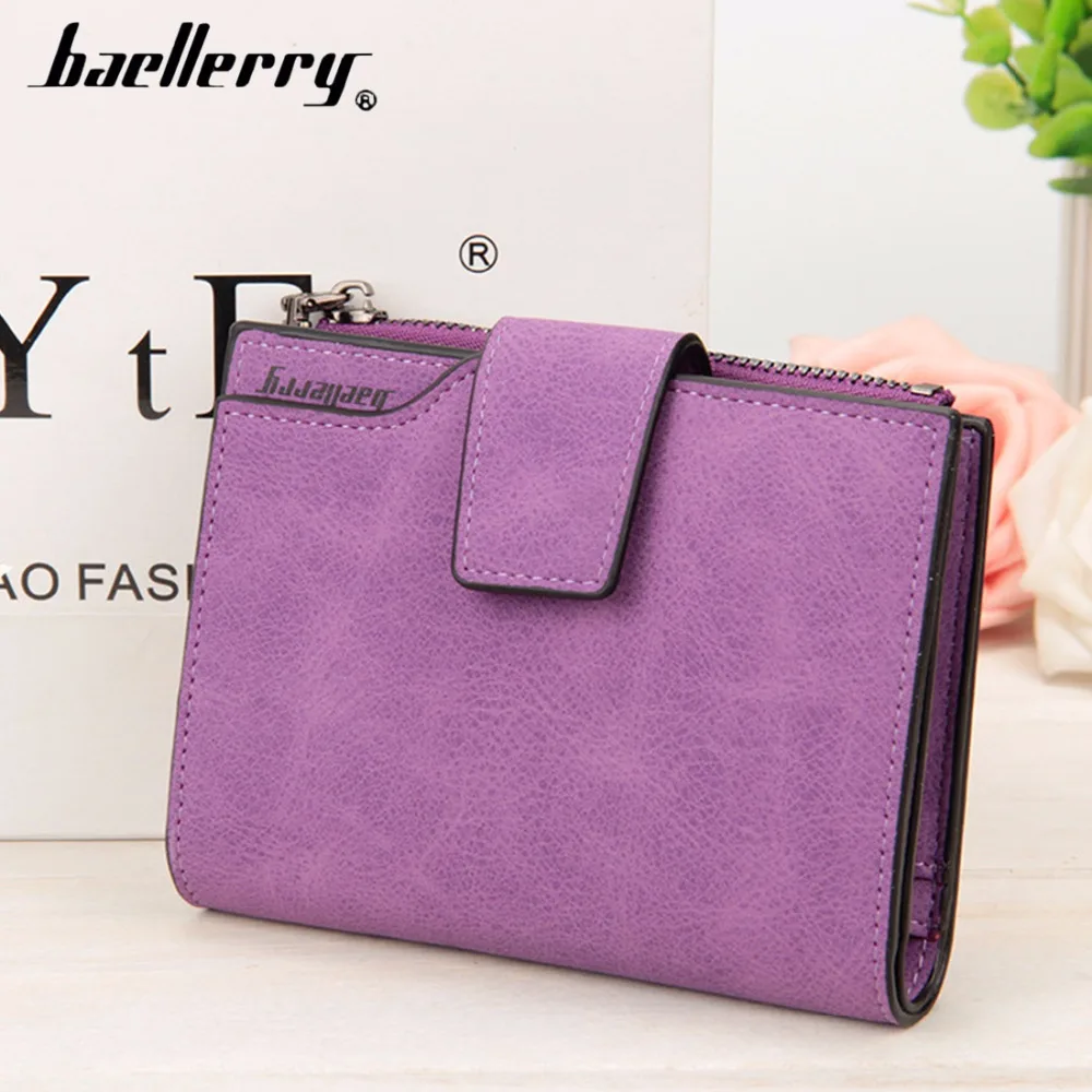Модные кошельки для женщин baellerry из искусственной кожи Короткий держатель карт
