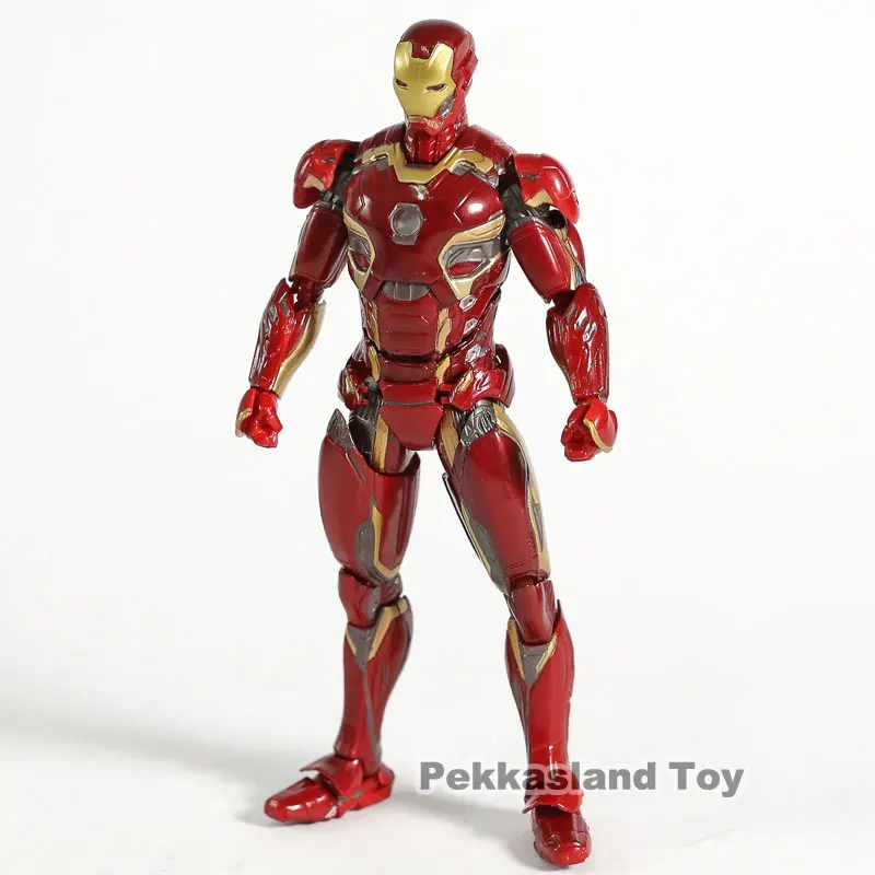 Экшн-фигурка Мстители Тони Старка Железный человек Mk45 MAFEX 022 ПВХ Коллекционная