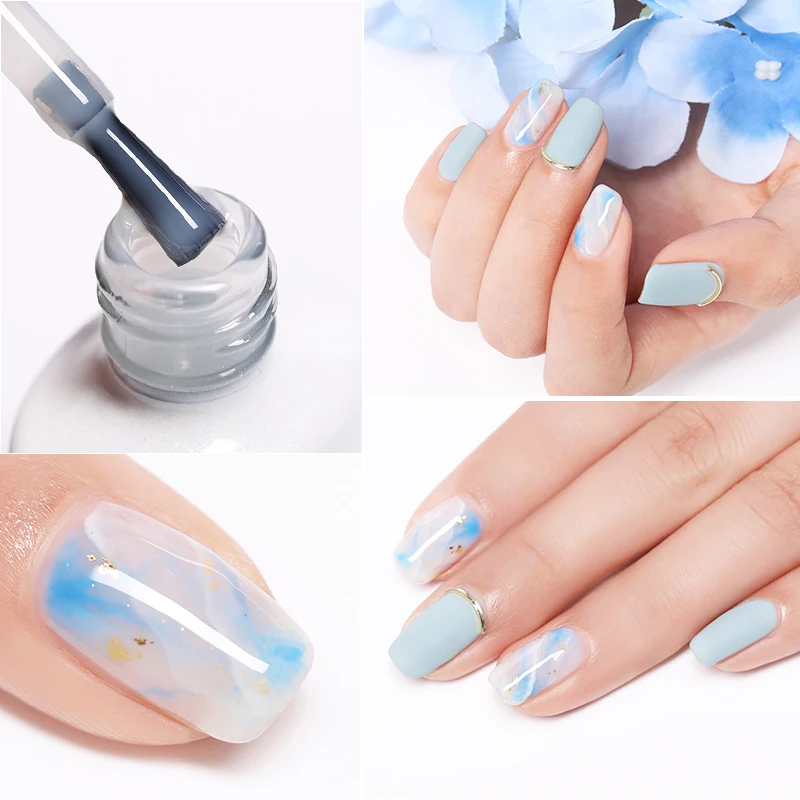 Гель для ногтей BORN PRETTY, 6 мл, молочно-белый прозрачный волшебный гель для ногтей, впитывающий УФ гель для ногтей, лак для маникюра, дизайн «сделай сам»