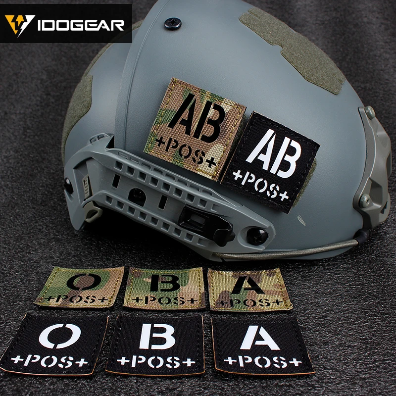 Патчи IDO GEAR для страйкбола Квадратные значки инфракрасная нашивка Тактическая
