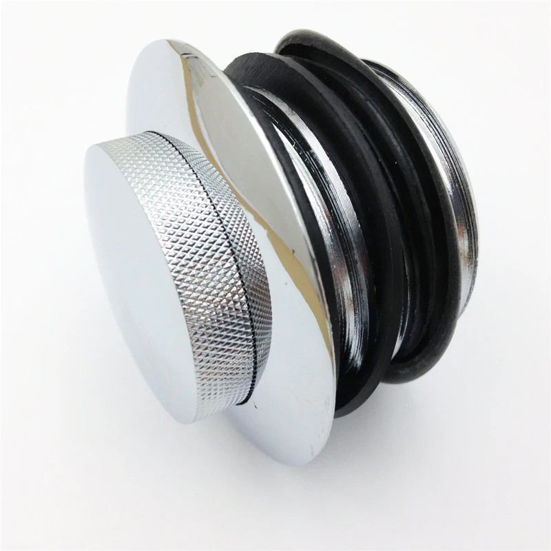 

Aftermarket free shipping motorcycle parts Flush Pop Up Reservoir Gas Cap Vented Fuel tank for bike Chrom