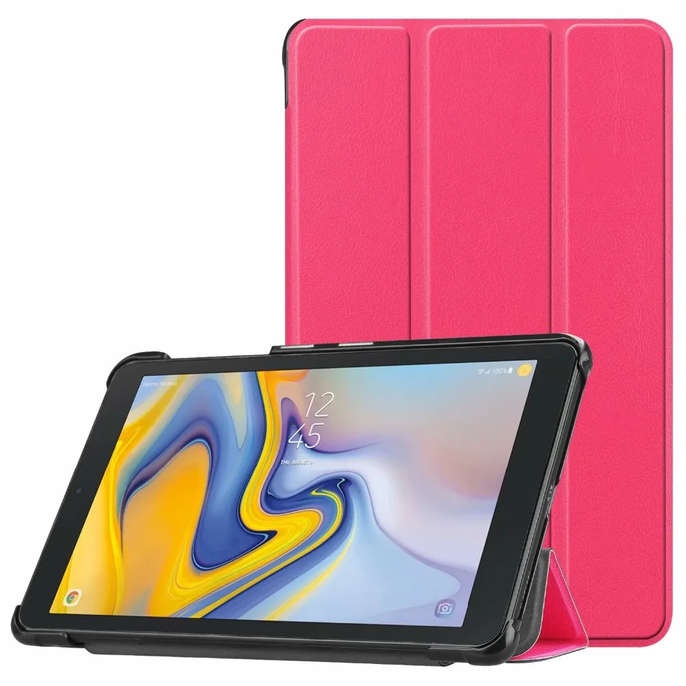 Чехол для Samsung Galaxy Tab A 8 0 2018 T387 Магнитный чехол из искусственной кожи с Умной