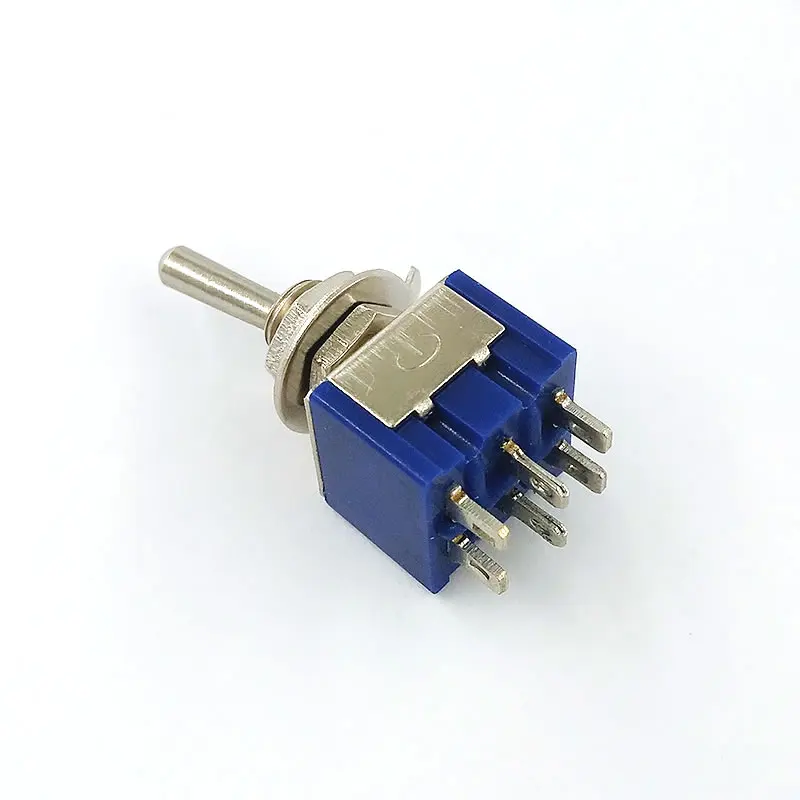 5 шт./лот тумблер Mini DPDT 6A 125 В AC/3A 250 AC 6Pin ВКЛ ВЫКЛ 13*12 7 мм вкл. Переключатель крышка MTS