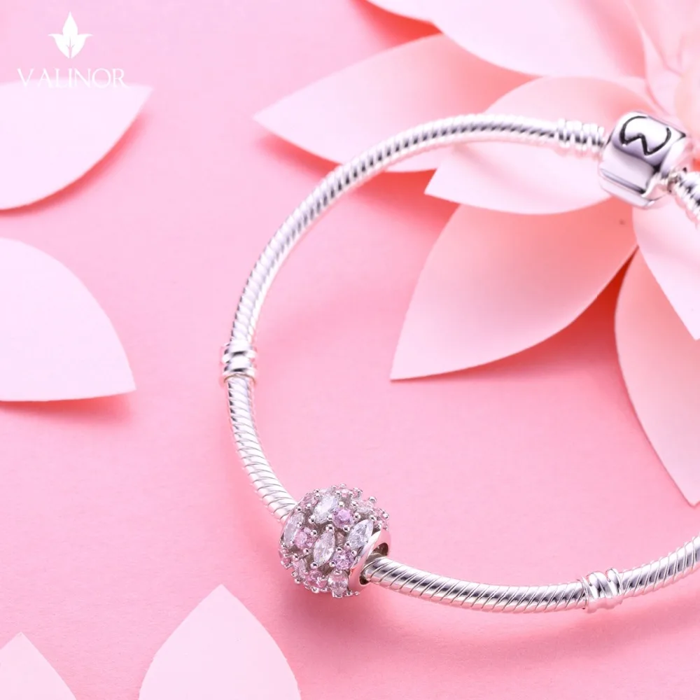 Видео! Белый порошок небо серебряные бусины 925 пробы Подвески подходят браслеты