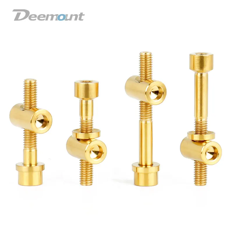 Deemount 2 шт. M5x30/40 велосипедная Подседельный штырь титановые болты с шестигранной