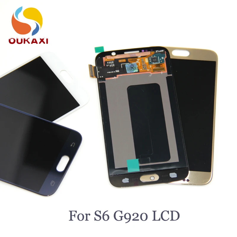 Super AMOLED LCD для SAMSUNG GALAXY S6 G920 G920F дисплей кодирующий преобразователь сенсорного