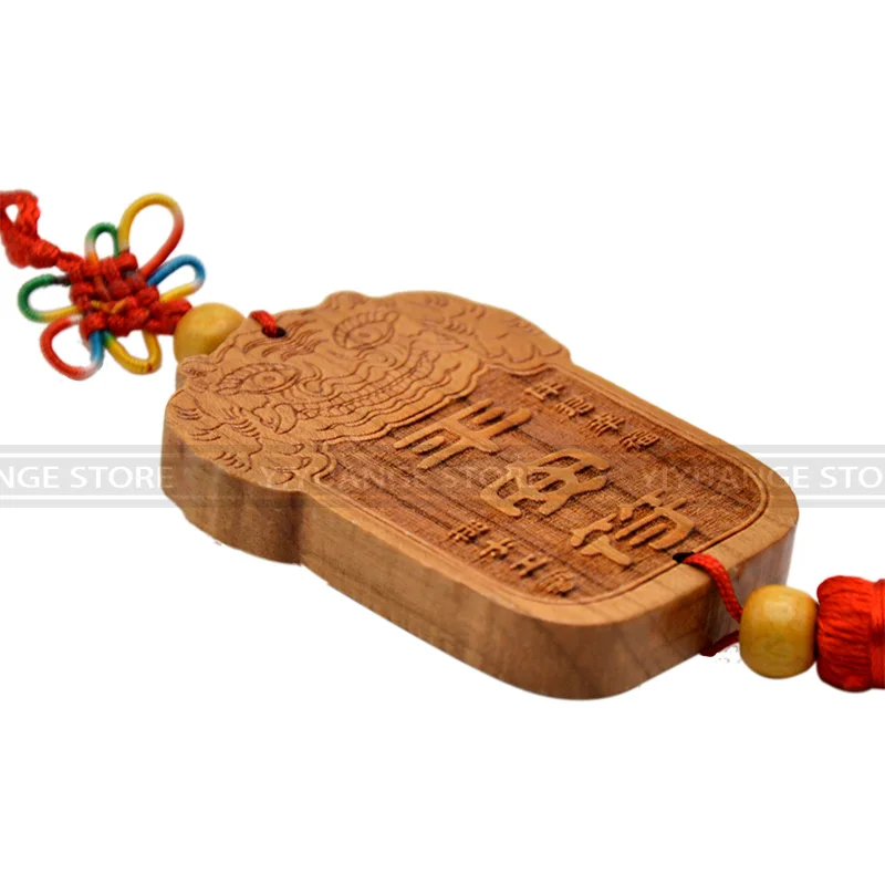 Фэн-шуй персиковое дерево китайский символ мира деревянный амулет автомобильные