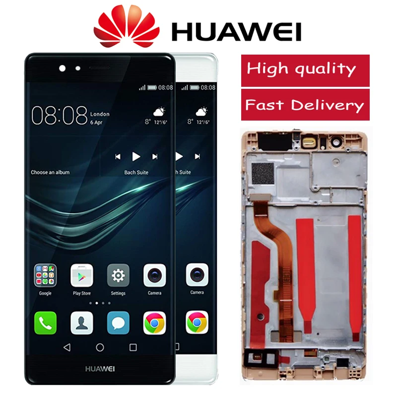 5 2 ''оригинальный IPS LCD для Huawei P9 EVA-L09 EVA-L19 дисплей с кодирующий преобразователь