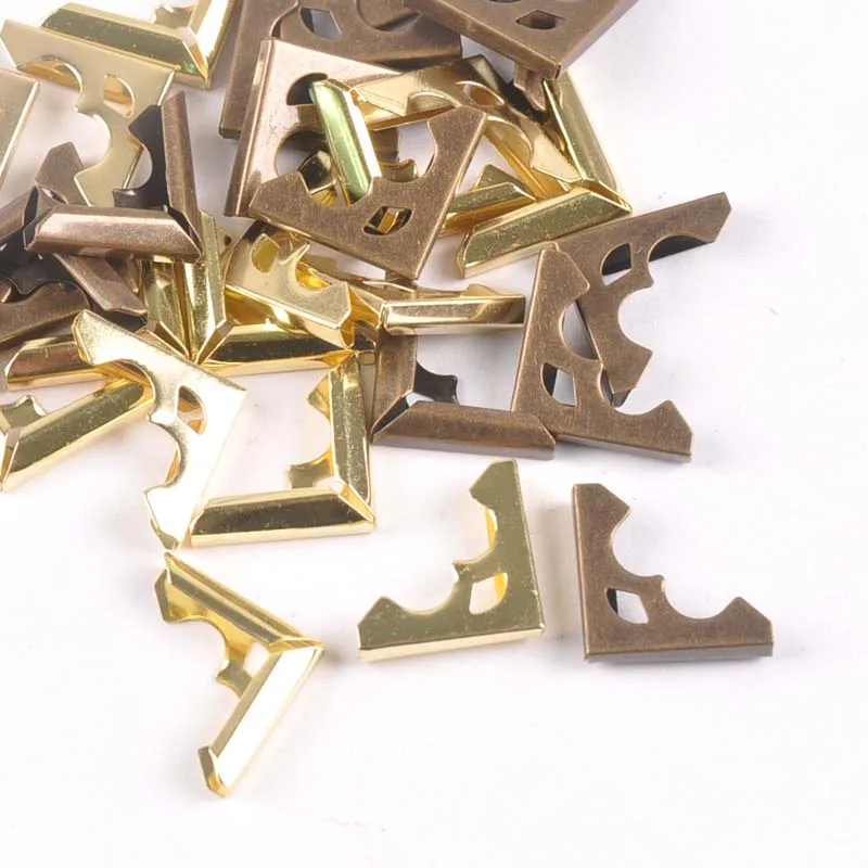 30 шт. светильник защита золотых углов для альбомов меню металлический уголок