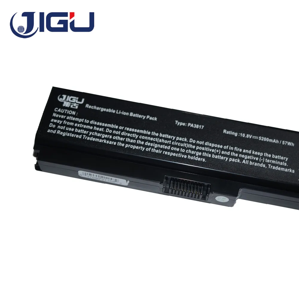Сменный аккумулятор JIGU для ноутбука TOSHIBA Satellite L645 L655 L700 L730 L735 L740 L745 L750 L755 PA3817