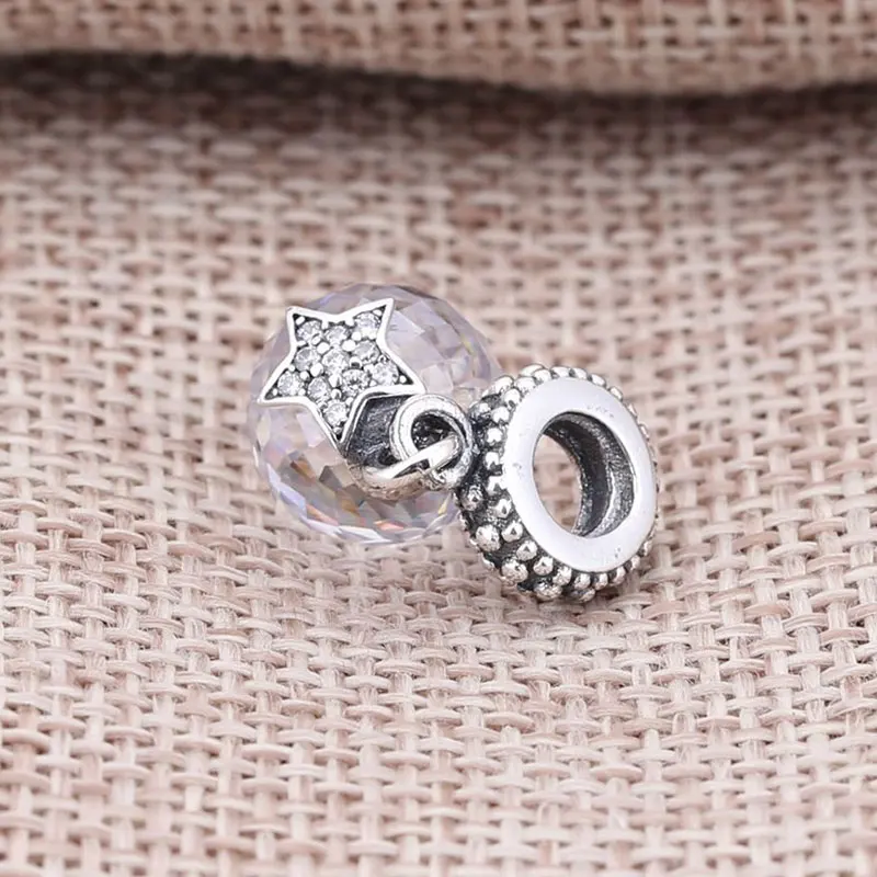 Round Ball Charm Beads Fit for Pandora Bracelet Women Jewelry Making DIY Glass 925 Sterling Silver Bead Gift | Украшения и