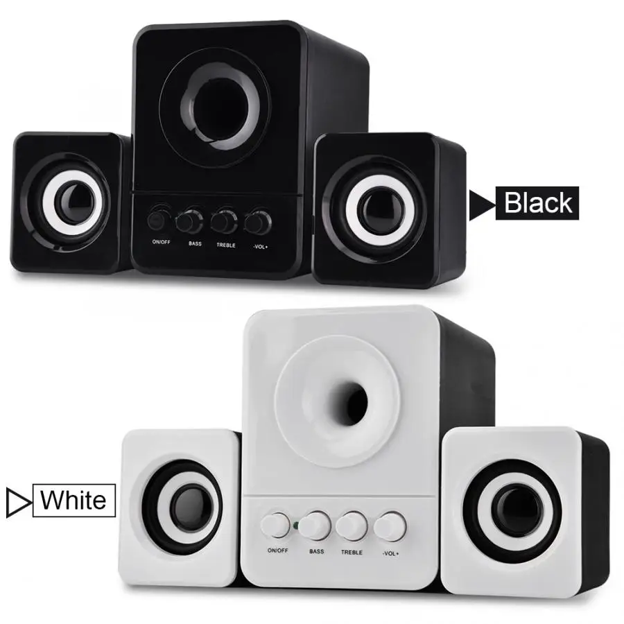 SADA D-203 Mini USB 2,1 проводной комбинированный динамик бас музыкальный плеер сабвуфер для мобильного телефона ноутбука ПК