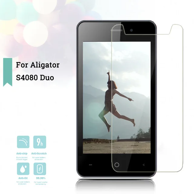 2 шт./лот закаленное стекло для Aligator S4080 Высококачественная Взрывозащищенная