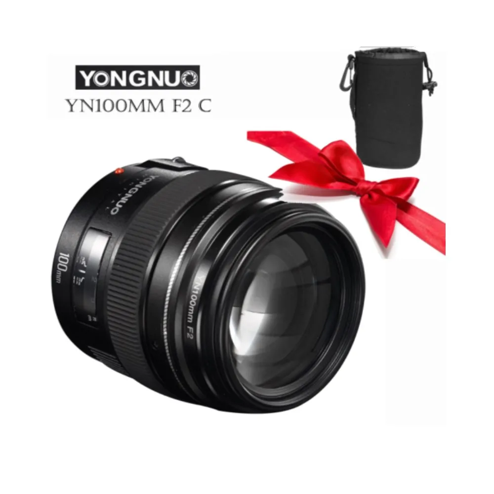 Объектив Yongnuo YN100mm F2 Medium Telephoto Prime для камеры Canon EOS Rebel AF MF|lens for canon|lens canon eoscamera lens |