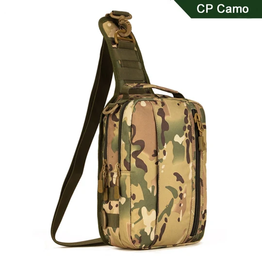 CP Мужская армейская Водонепроницаемая нагрудная сумка Военная Molle сумка на одно плечо сумка через плечо для наружного туризма кемпинга охоты - Цвет: CP