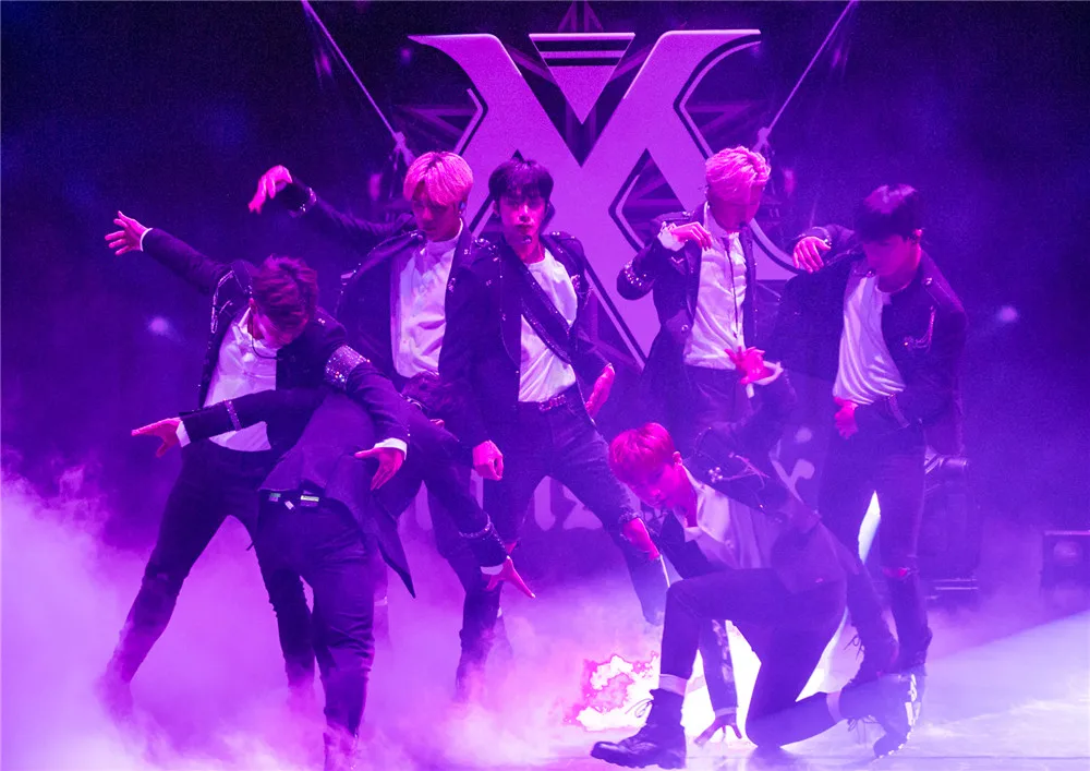 Сливовый Monsta X постеры, K-POP, наклейки на стену с белым покрытием, бумажные принты, высокое разрешение, украшение для дома, искусство для дома, бренд - Цвет: Сливовый