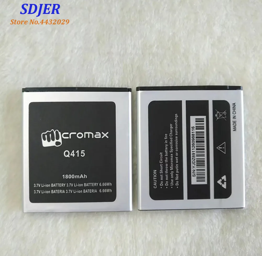 Высокое качество оригинальный для Micromax Q415 мобильный телефон литиевая батарея