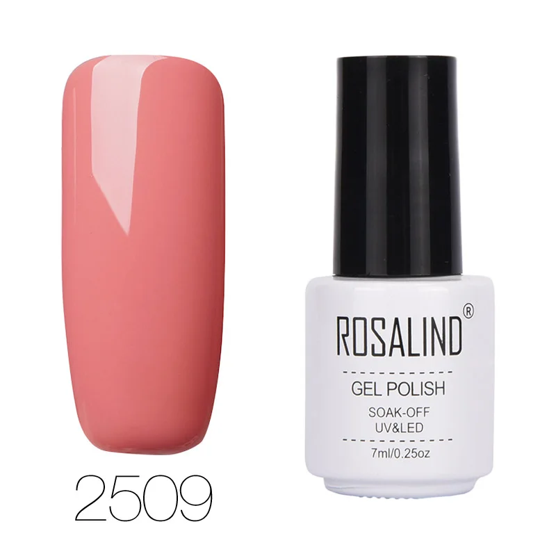 RC2509 ROSALIND гель 1S 68 чистый цвет серия Гель-лак для ногтей Гель-лак для нейл-арта набор для маникюра наращивание ногтей дизайн УФ - Цвет: RC2509
