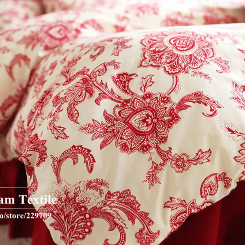 Новый Европейский Винтажный Комплект постельного белья французское