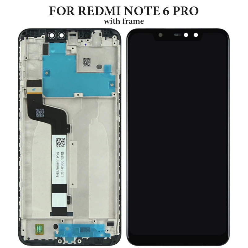 100% тест хорошо для xiaomi redmi note 6 pro Дисплей мобильного телефона ЖК экран Замена без