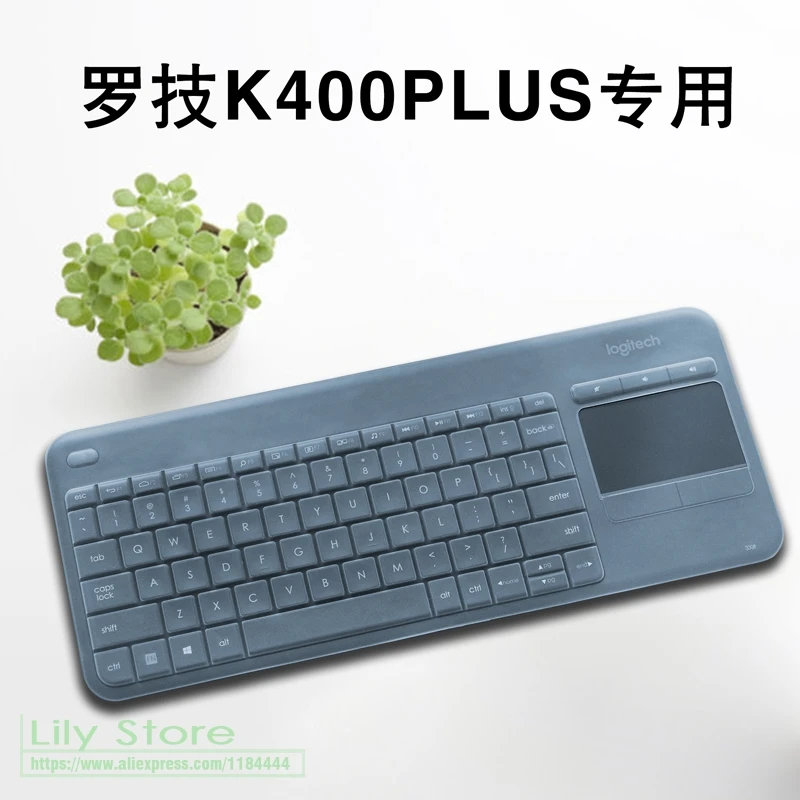 Wireless Touch TV Keyboard Silicone Dustproof mechanical Wireless Bluetooth keyboard Cover Protector For Logitech K400 Plus
