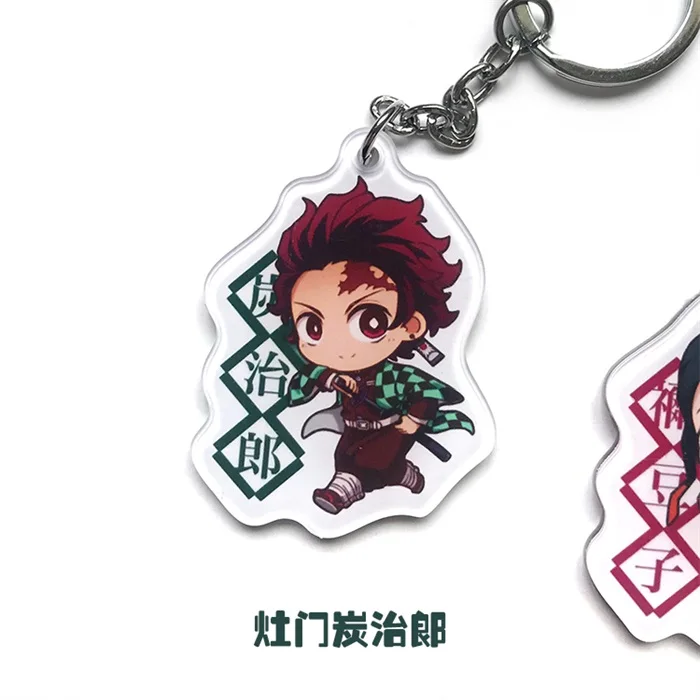 Аниме Demon Slayer: Kimetsu no Yaiba Agatsuma Zenitsu фигурка Косплей акриловый брелок сумка Подвеска Брелок Милые подарки - Цвет: 12